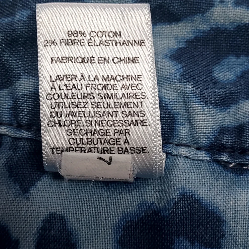Express Blue Denim Cuffed Shorts. Size 0